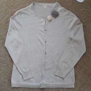 J Crew Cardigan with Floral Accent